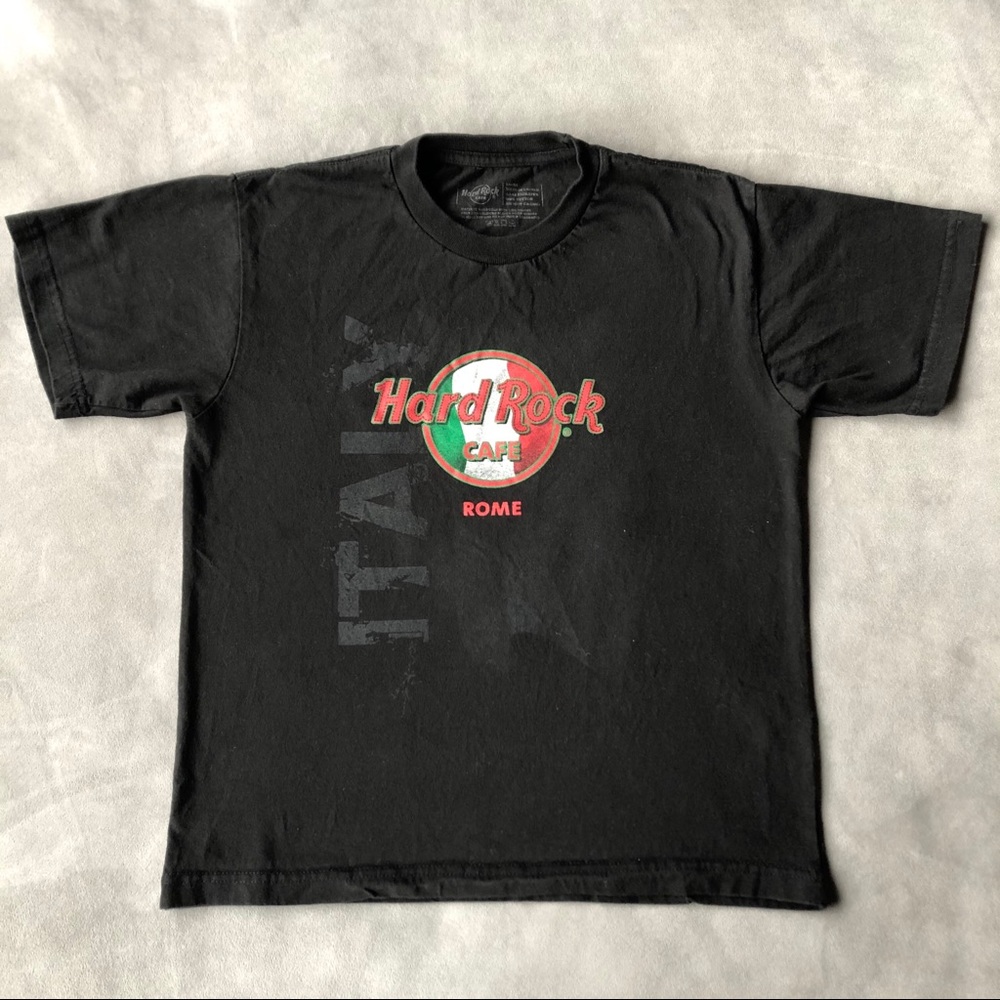 Hard Rock Cafe Rome ~ Tee ~ Boys Size Large
